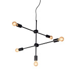 LABEL51 Hanglamp Stilo - Zwart - Metaal - Hanglamp
