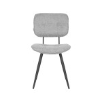 LABEL51 Eetkamerstoel Lux - Zinc - Weave - Black Frame