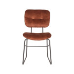 LABEL51 Eetkamerstoel Dez - Rust - Velours - Black Frame