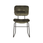 LABEL51 Eetkamerstoel Dez - Hunter - - Zwart Metalen Frame