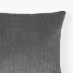 LABEL51 Sierkussen Rib - Donkergrijs - Katoen - One Size